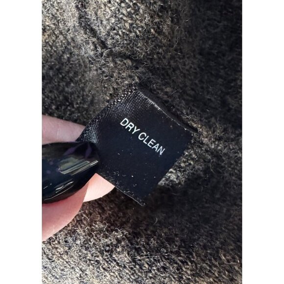 Vintage Alfani Men’s Sz L Brown Merino Wool Blend Zip Up Cardigan Sweater - Picture 5 of 7